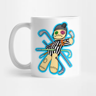 Hockey Referee Voodoo Doll Cartoon Mug